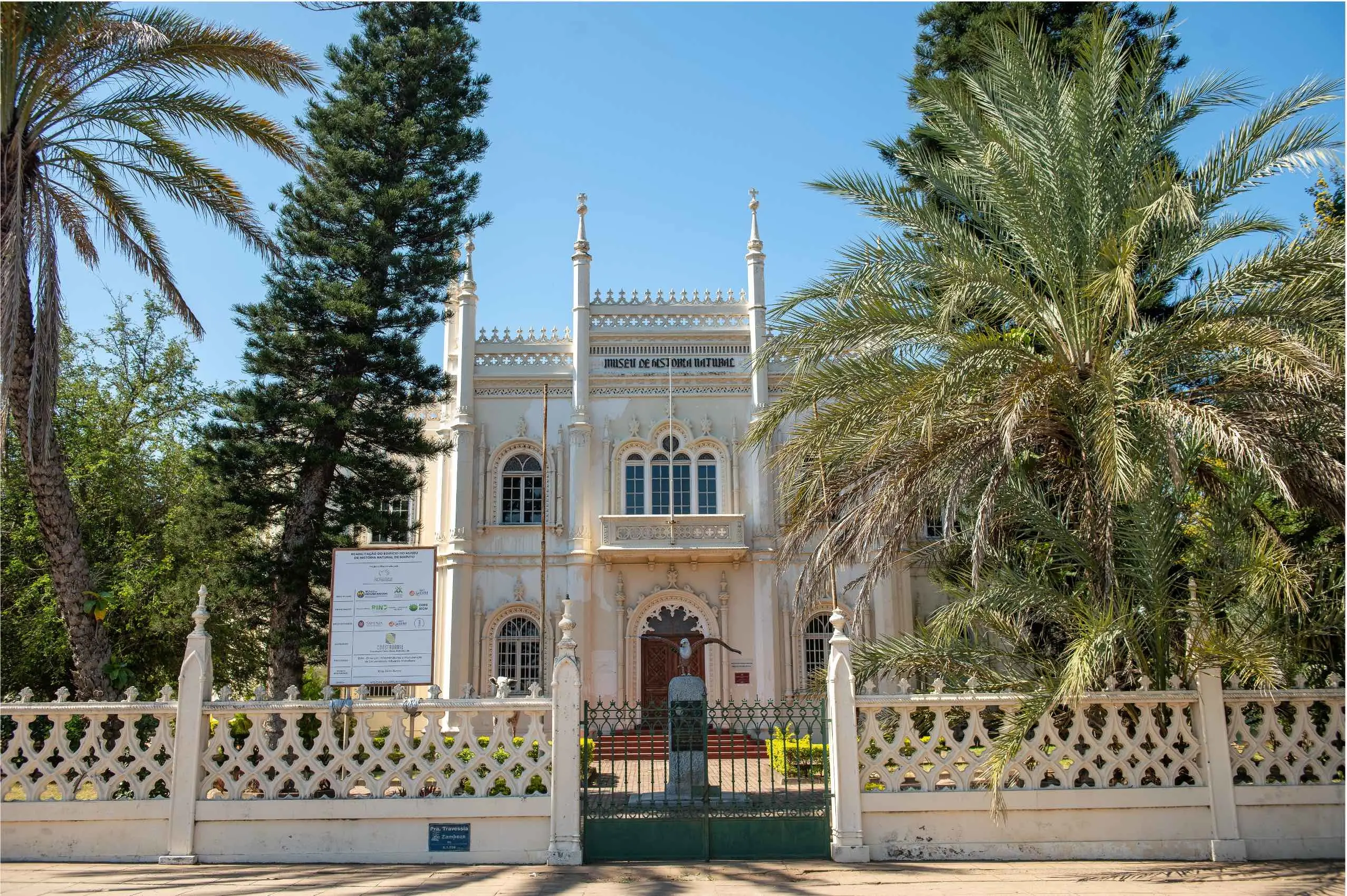Faixa frontal do Museu da História Natural